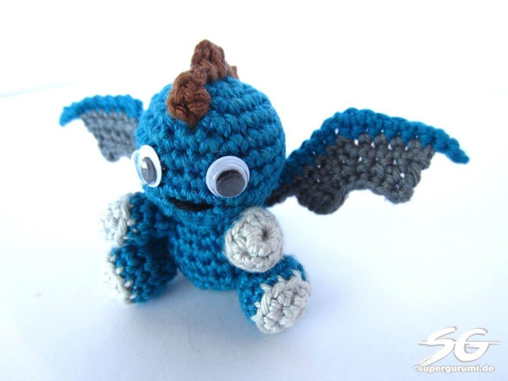 Amigurumi Dragon Detail – Supergurumi