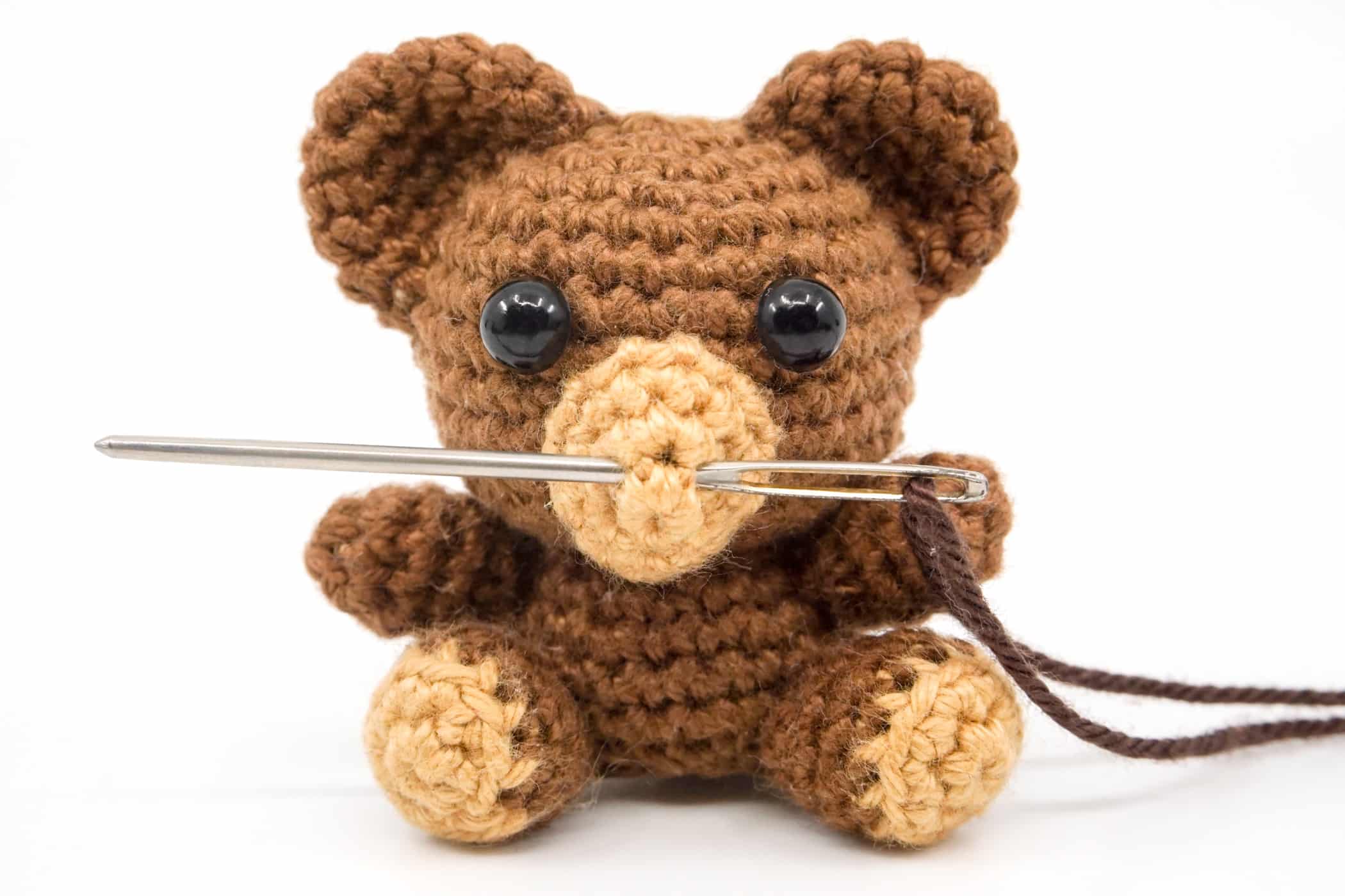 Crochet Keychain Bear Keychain Amigurumi Bear Keychain Bear -  en 2023