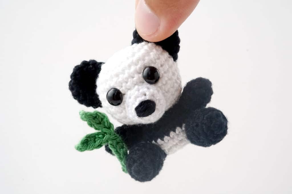 Moster PANDA 🐼 💯 en #crochet Taille 30 cm Yeux de sécurité de 10