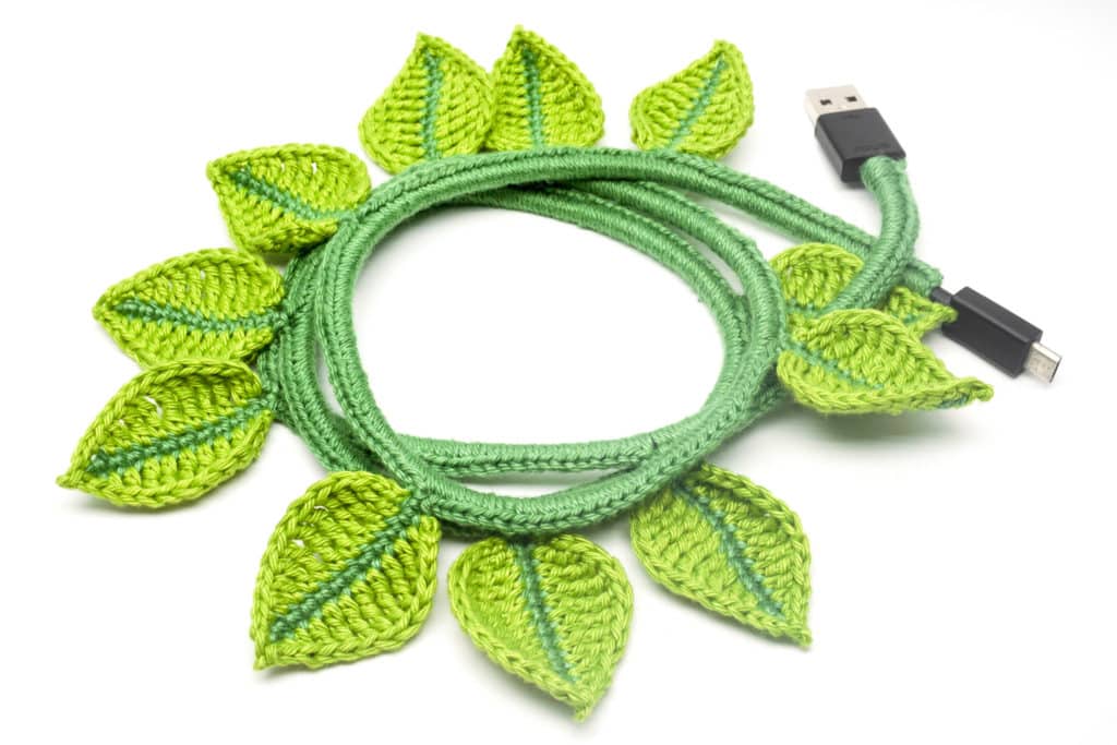 crocheted cord covers – not your average crochet