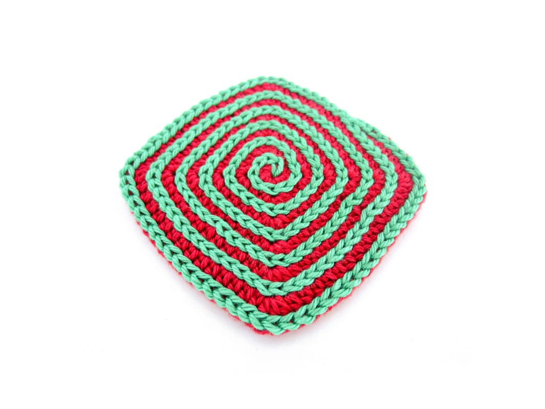 Square Coaster Crochet Pattern Supergurumi