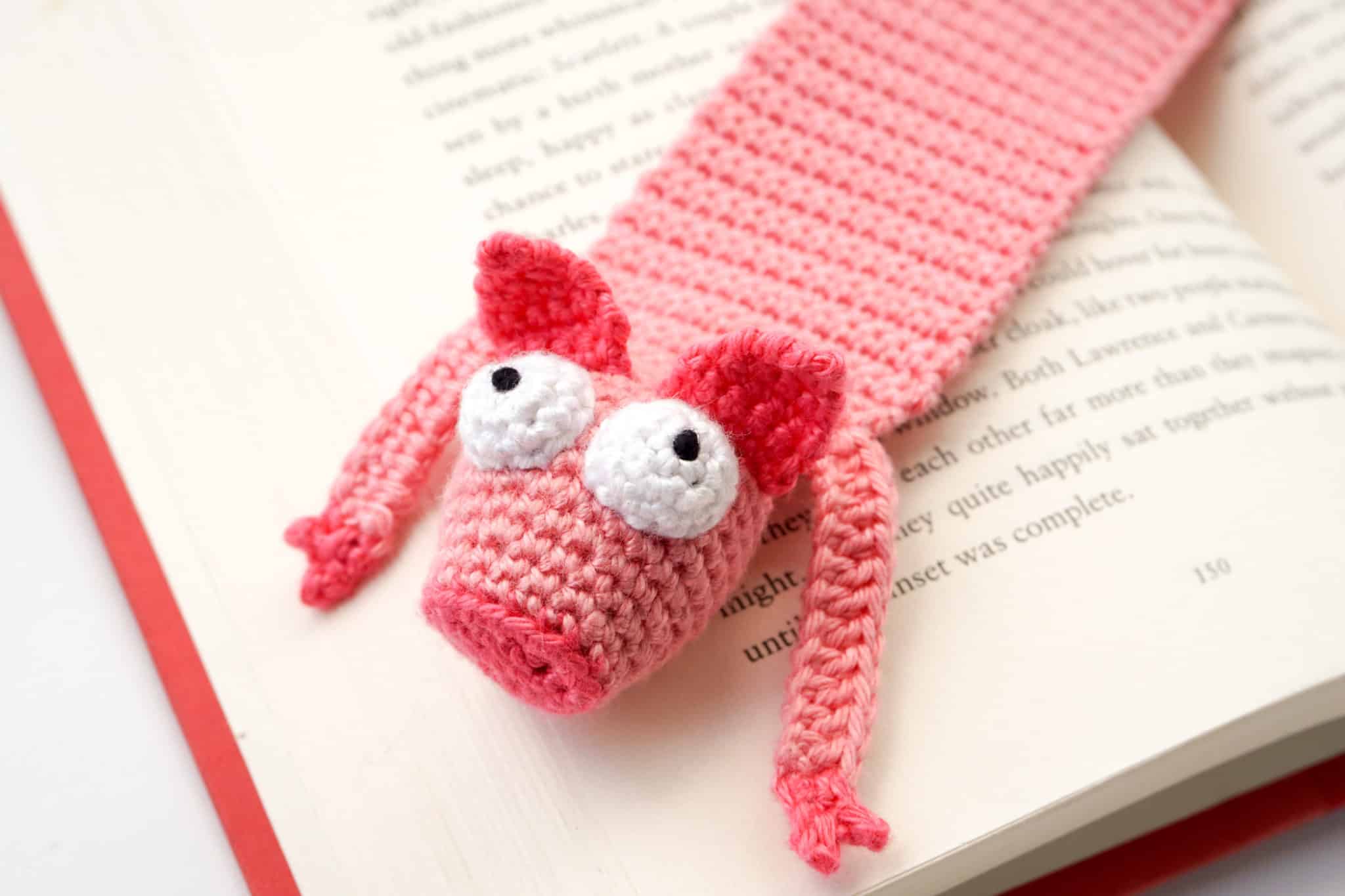 Amigurumi Pig Bookmark Crochet Pattern Supergurumi